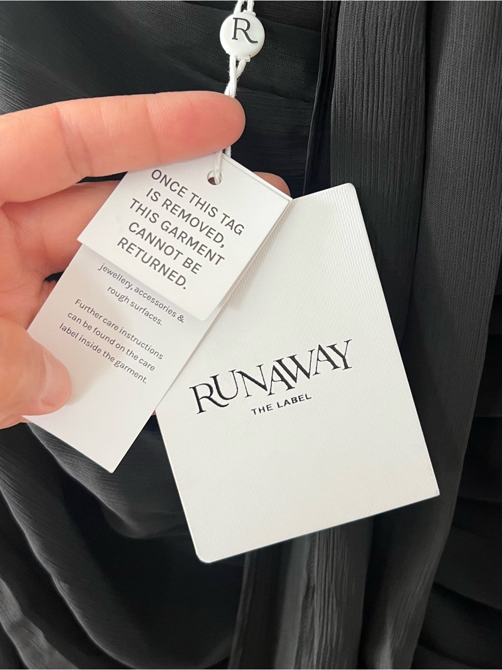RUNAWAY THE LABEL | NWT Kesari High Neck Maxi Dress in Black | S - Picture 4 of 5